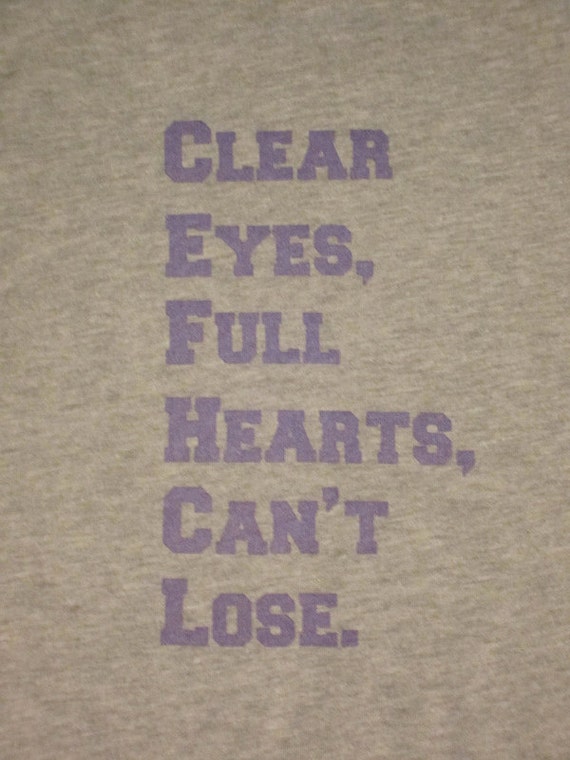 Girl's Clear Eyes Full Hearts Can't Lose Screenprinted