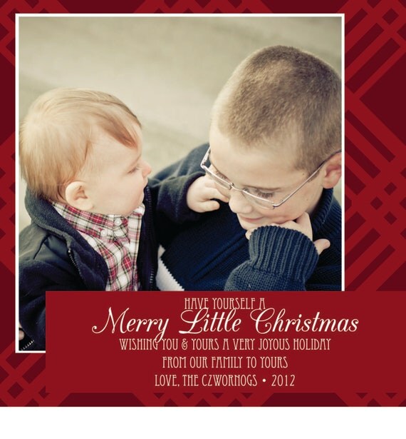 Items similar to Elegant Family Christmas / Holiday Card on Etsy