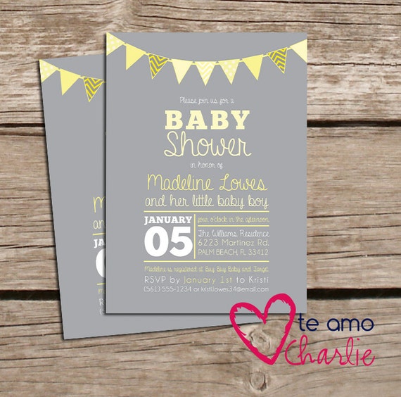 Gender Neutral Baby Shower Invitations 4