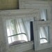White Shabby Chic Decorative Mirrors-Living Room Decor-Set of 3