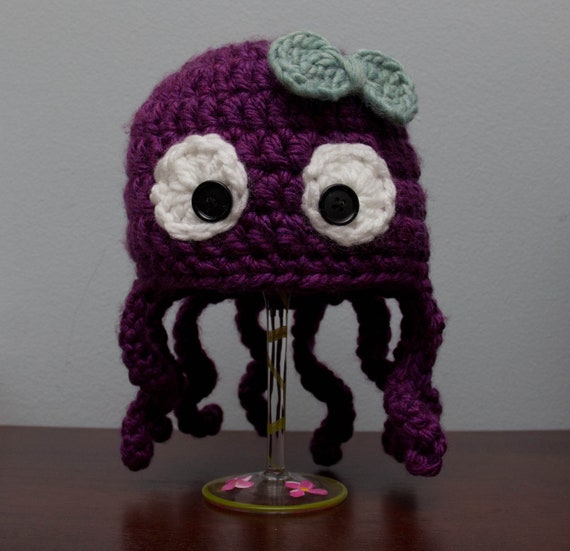 octopus plush hat