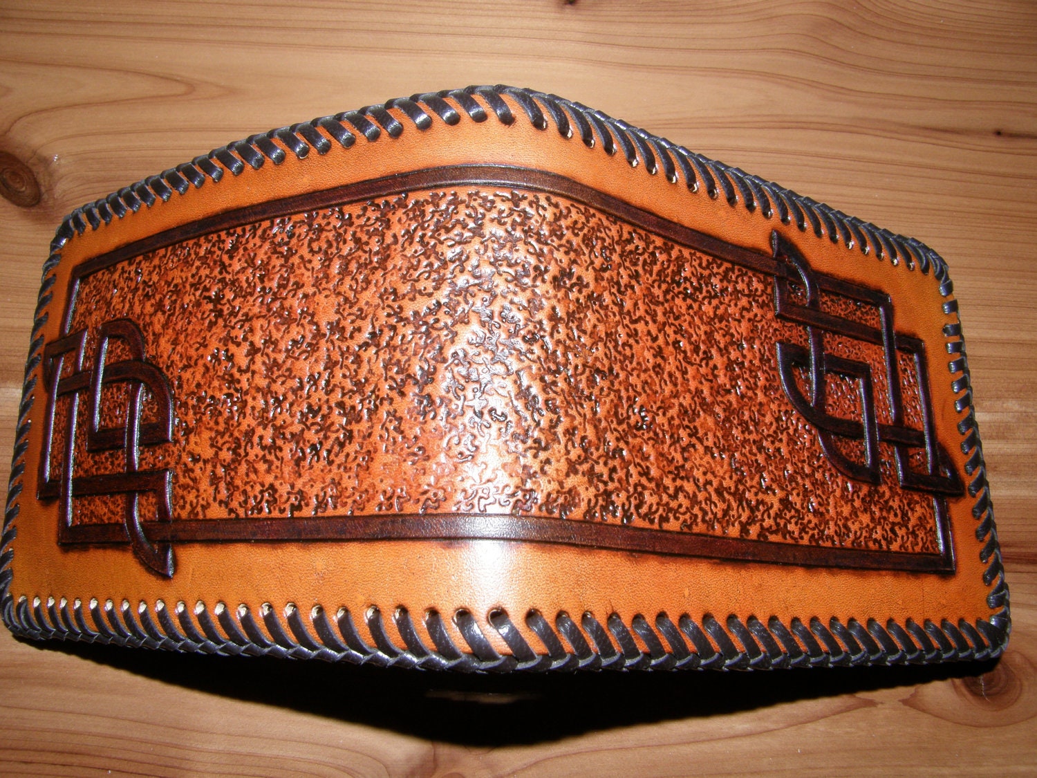 Hand Tooled Leather Celtic Wallet