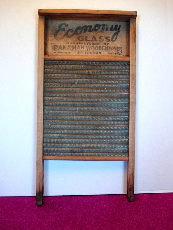 Items similar to Vintage/Antique Washboard "Economy Glass" on Etsy