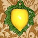 Lemon Wall Pocket - Vintage Pottery Planter Vase