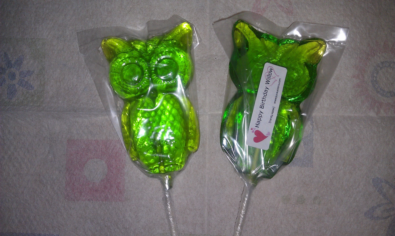 1 dz Hard Candy Owl Shaped Lollipop Party Favors w/