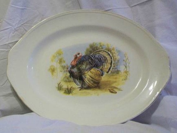 Homer Laughlin Turkey Platter-Made in USA