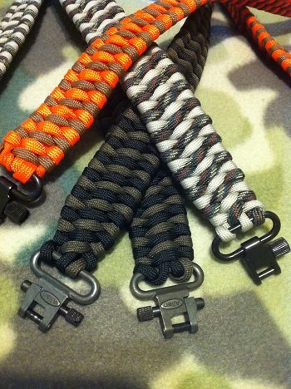 Items similar to Rifle Gun Sling (paracord) handmaid (gun not included