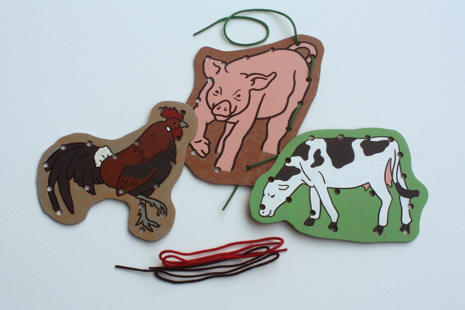 Farm Animal Lacing Cards by DreamAndPlay on Etsy