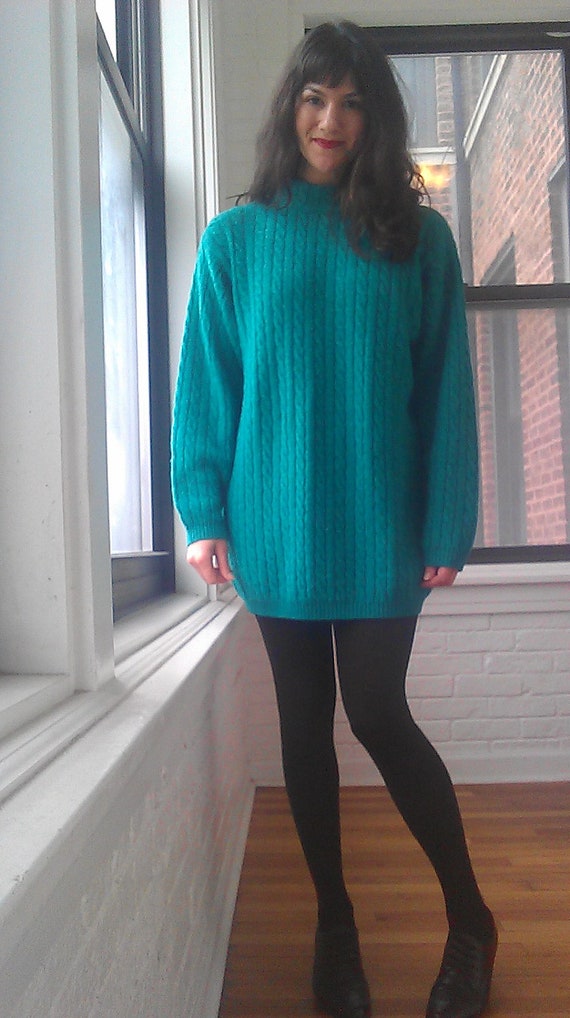 1980s Benetton Oversized Sweater / Sweater by LittleSusieVintage