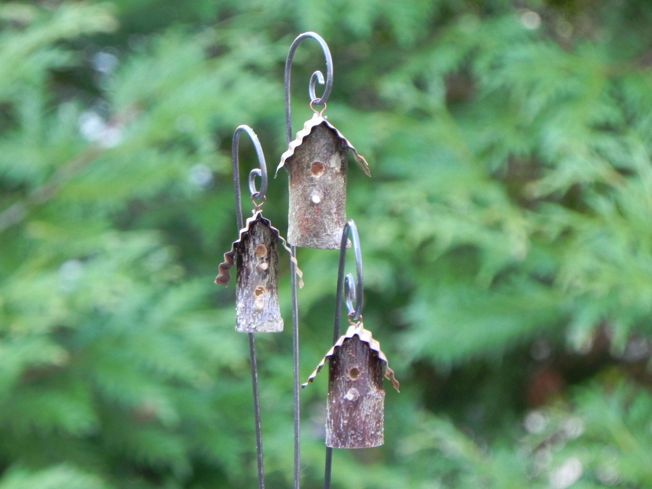 Fairy Garden Miniature Birdhouse on hook bird house for fairy