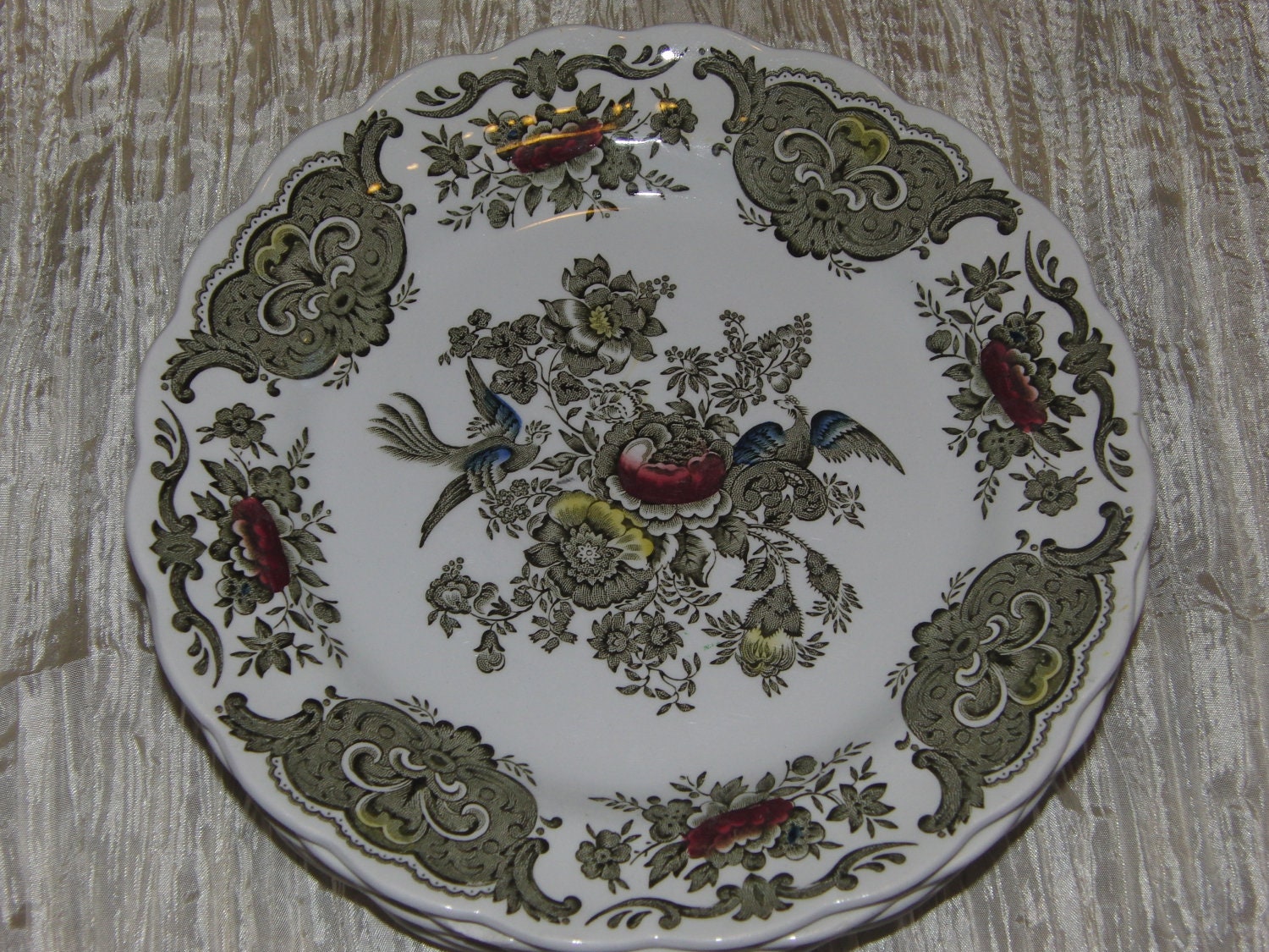 Vintage plates by Ridgway Staffordshire England