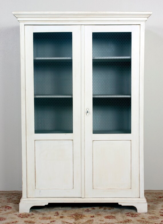 Items similar to Antique White Pie Display Case on Etsy