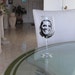 Hand Painted Wine Glass - BARACK OBAMA - President