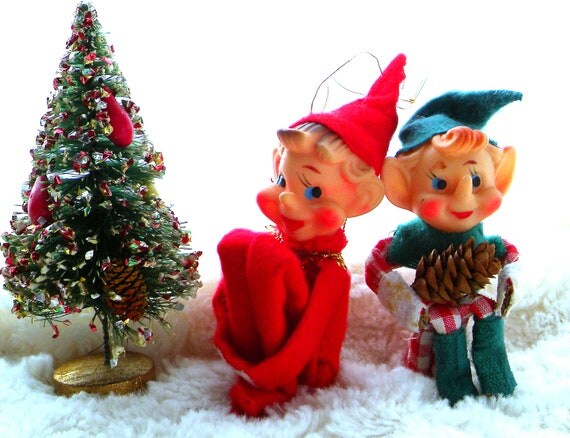 vintage christmas elf pixie mini knee hugger felt fabric red vintage christmas elf pixie mini knee hugger felt fabric red