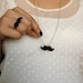 Mustache necklace and ring set