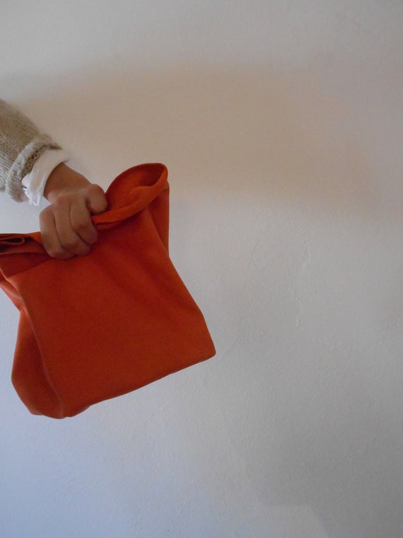 Leather paper bag