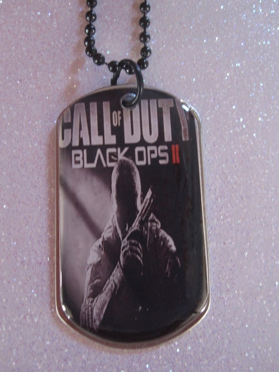 Call of Duty Black Ops Dog tag necklace by Bjeweledparties on Etsy