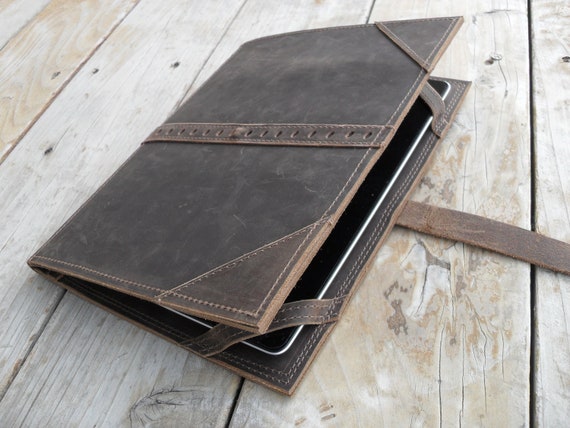 Items similar to Handmade Leather Ipad Case on Etsy