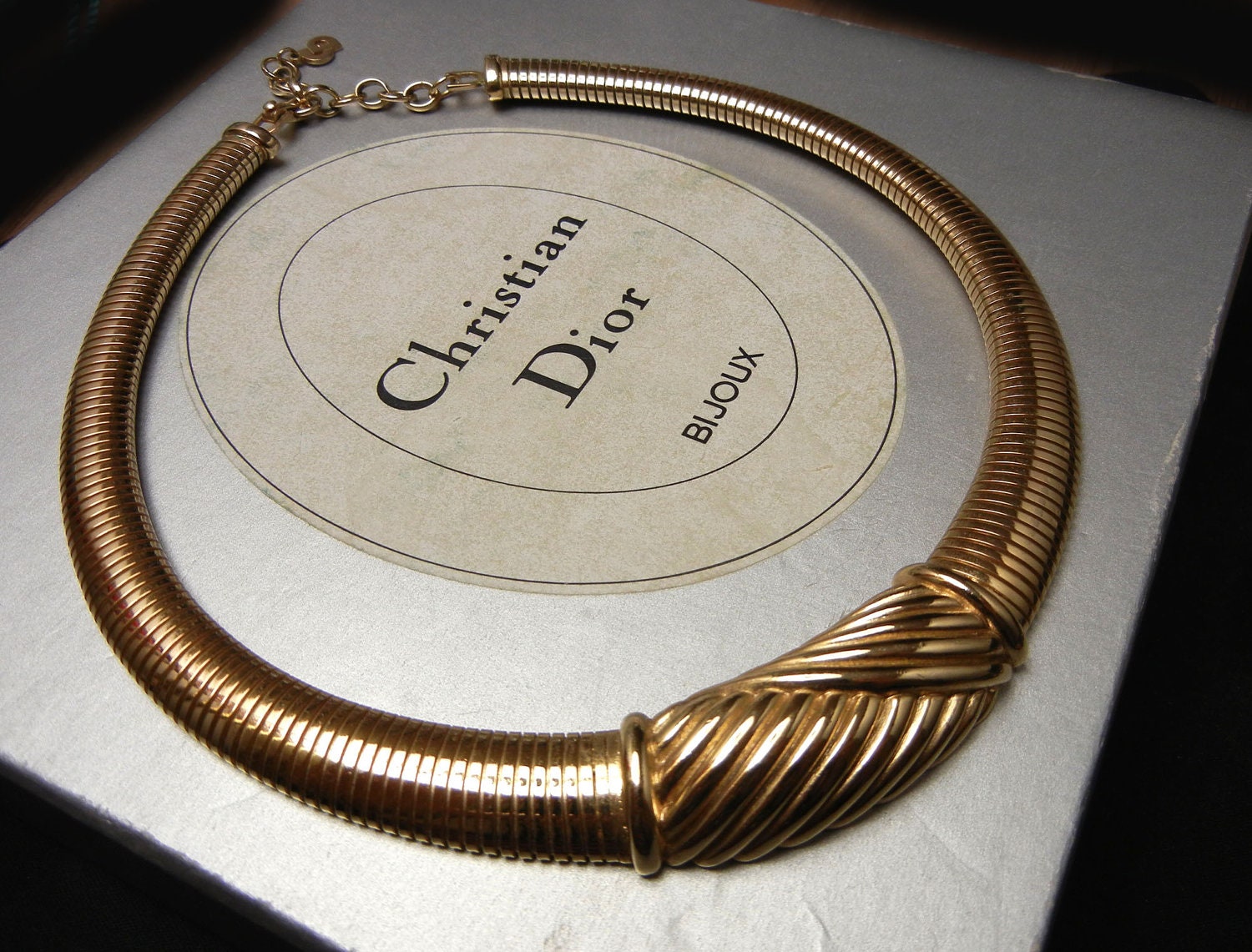 RESERVED Christian Dior Collar Necklace BIJOUX GROSSE Made in