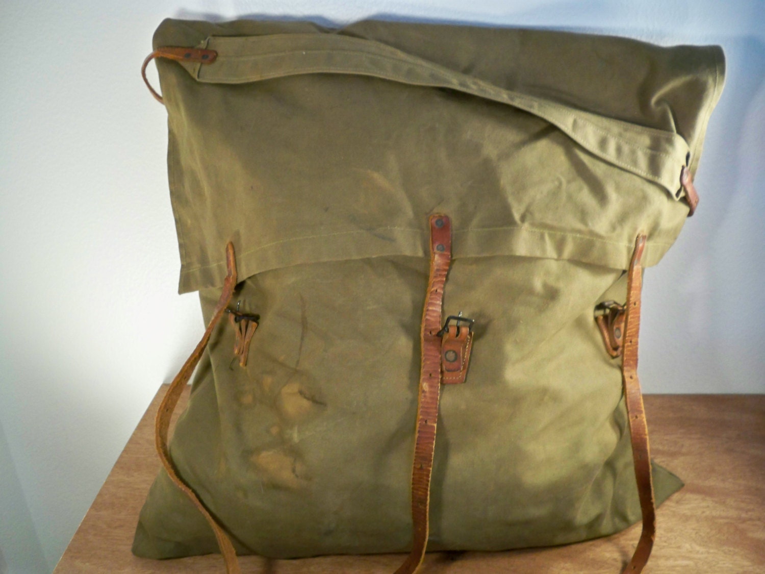 Vintage Duluth Pack No 3 Made in USA Canvas & Leather Rucksack