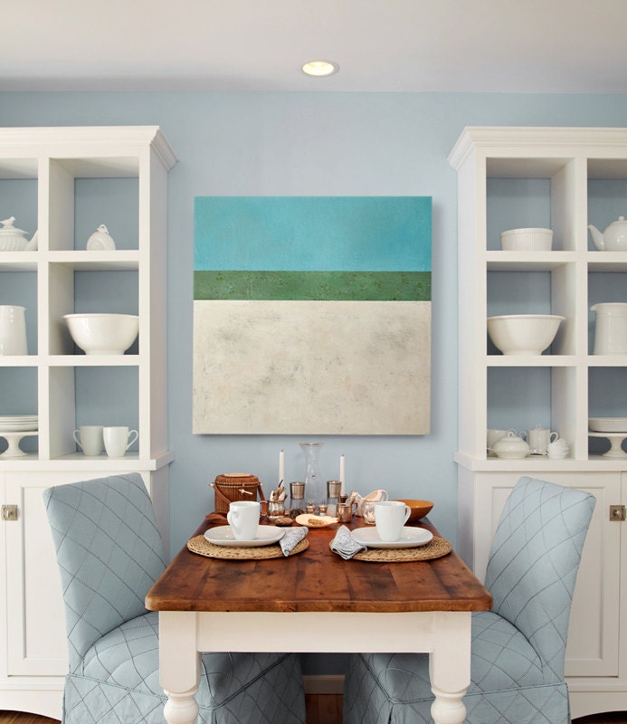 Large Coastal Wall Decor Contemporary Beach Abstract