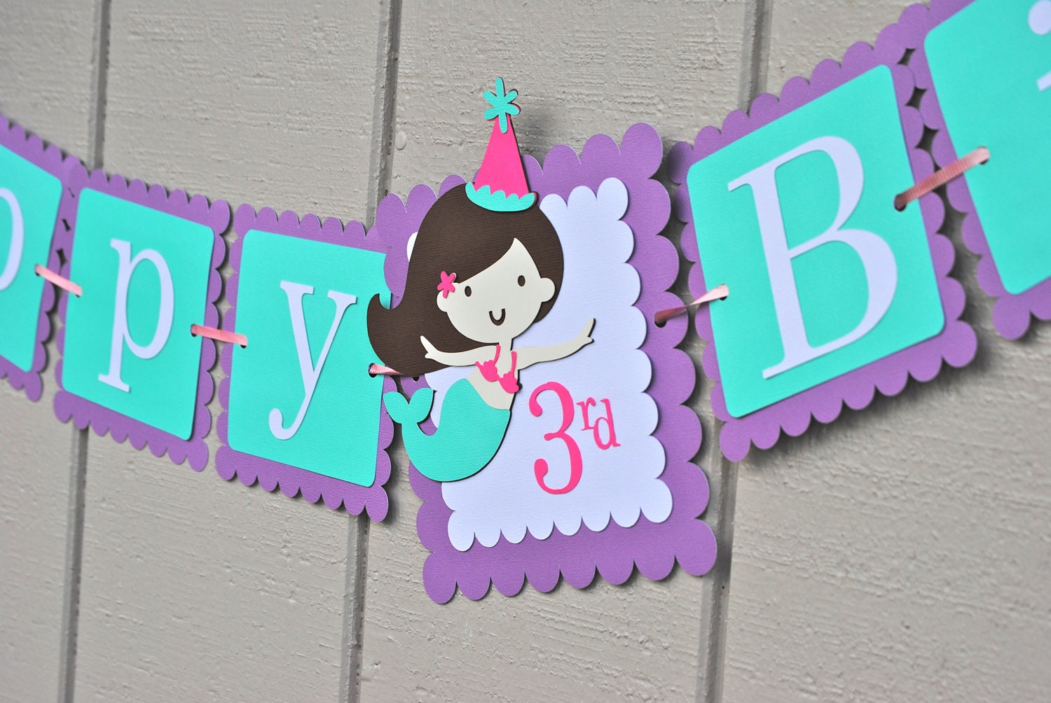 Mermaid Birthday Banner