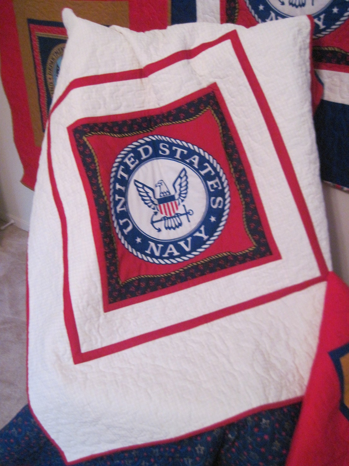 United States Navy Lap Quilt