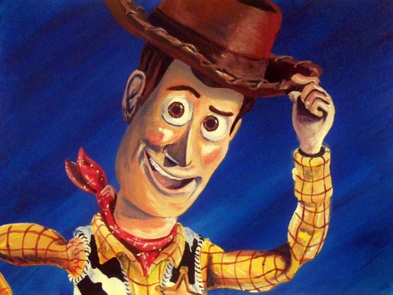 toy story woody painting