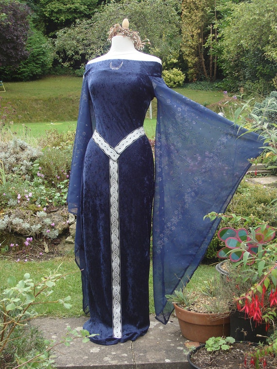 Bespoke Celtic Goddess blue witch Medieval by WYTCHHAZE on Etsy