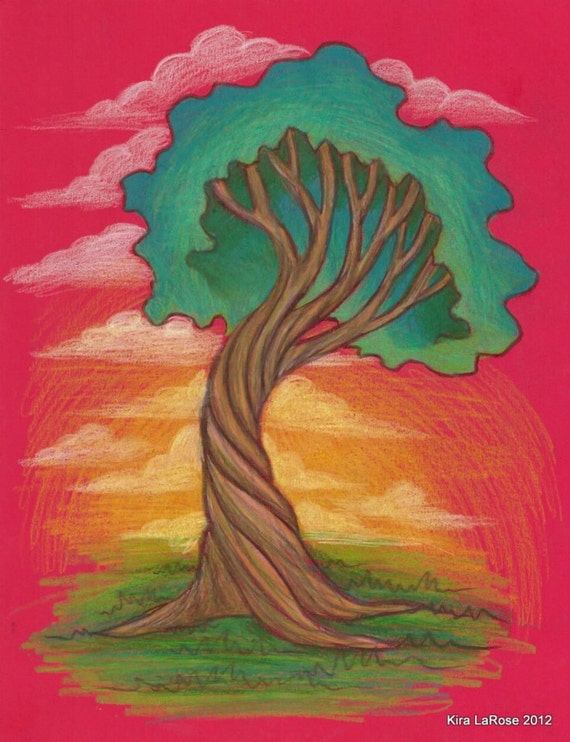 Items similar to Psychedelic Tree of Life - original art on Etsy