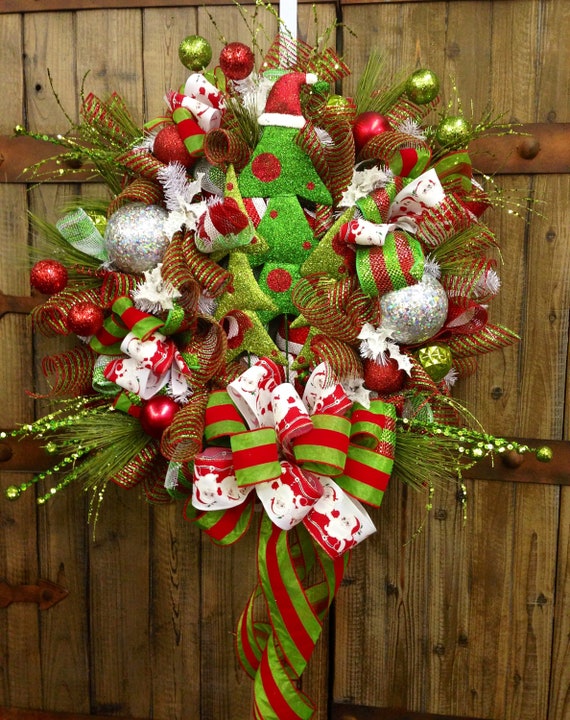 Christmas tree wreath