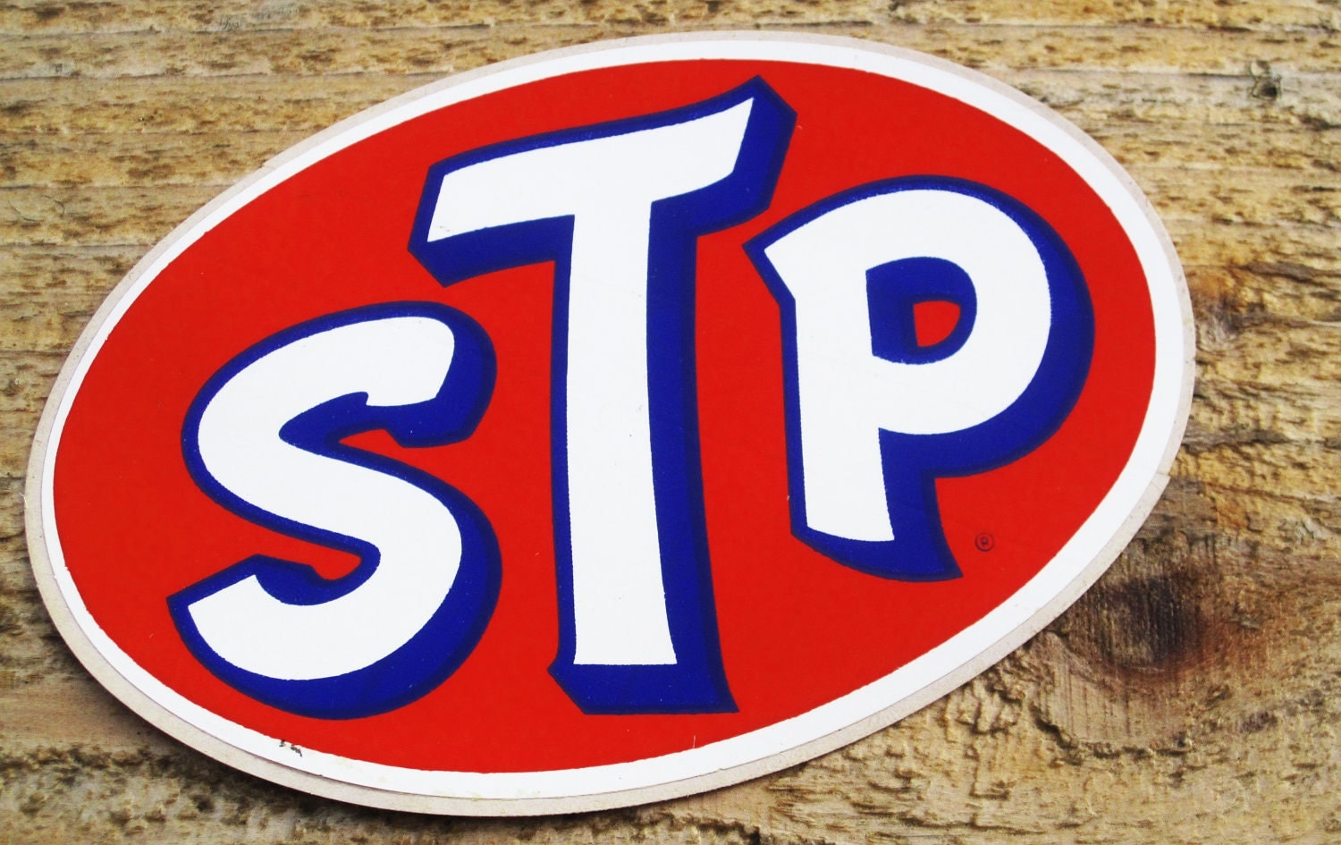 Items similar to Vintage 60s STP racing oil Sticker on Etsy