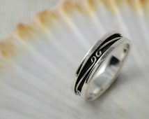 Sterling silver, Patterned Ring, ha ndmade in UK, Leeds ...