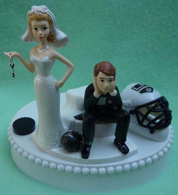  Wedding  Cake  Topper  Los  Angeles  Kings LA Hockey Themed Ball