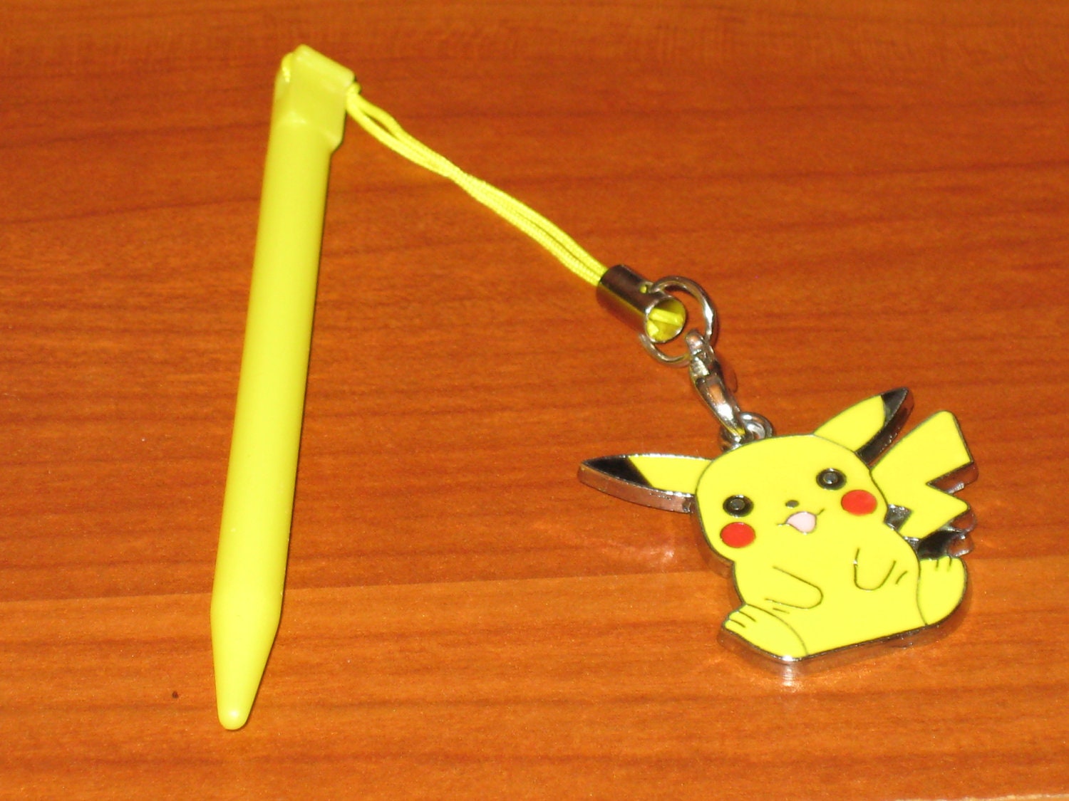 Nintendo 3DS Stylus With Pokemon Pikachu Charm Attached