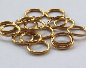 Hollow Brass rings ideal for making Dorset Buttons
