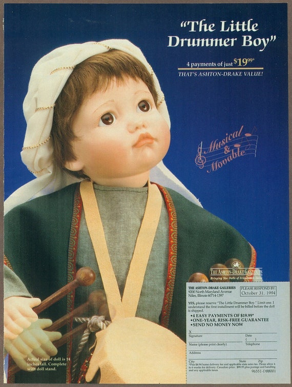 little drummer boy doll