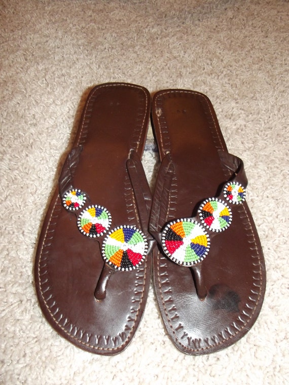Kenyan African Sandals by ExclusiveProducts on Etsy