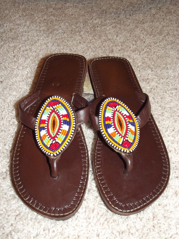 Kenyan African Sandals by ExclusiveProducts on Etsy