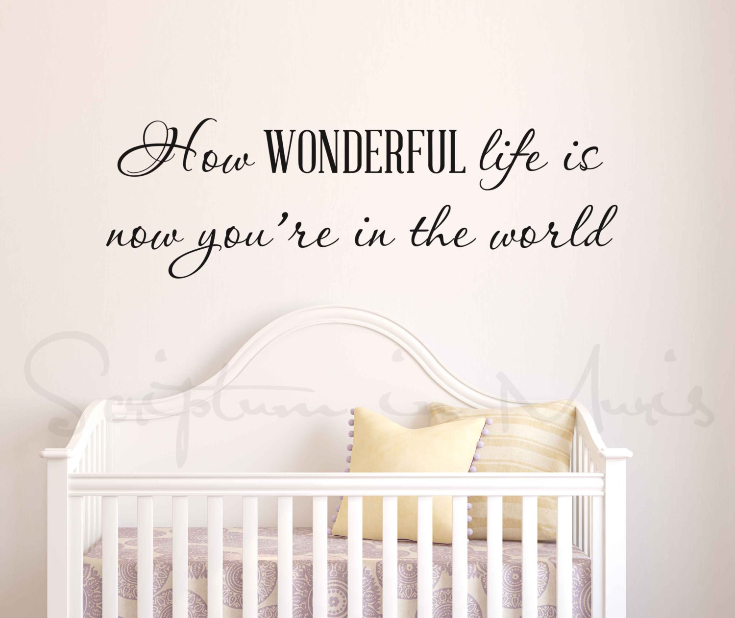 How Wonderful Life Is Now You're In The World Nursery