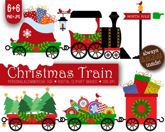 clipart christmas train - photo #8
