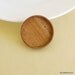 RESERVED for Moni - Brooch Blank - Pendant Setting - Wood Bezel Cup - Handmade by ArtBASE - Mahogany - Round - 38 mm - Circle - (Z38)
