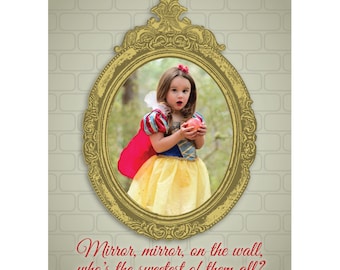 Snow White Birthday Party Decoration - 16" x 20" Printable Jpeg (matching birthday invitation also available for purchase)