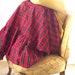 Vintage Maxi Skirt - Tartan Plaid Satin