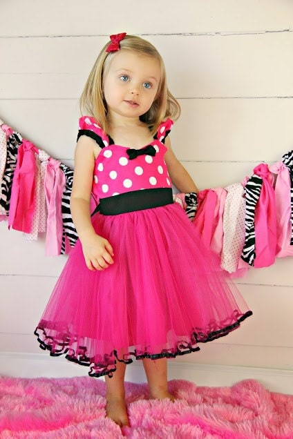 MINNIE MOUSE dress TUTU Party Dress in by loverdoversclothing