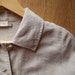 Beige Natural Linen Blaser - size m