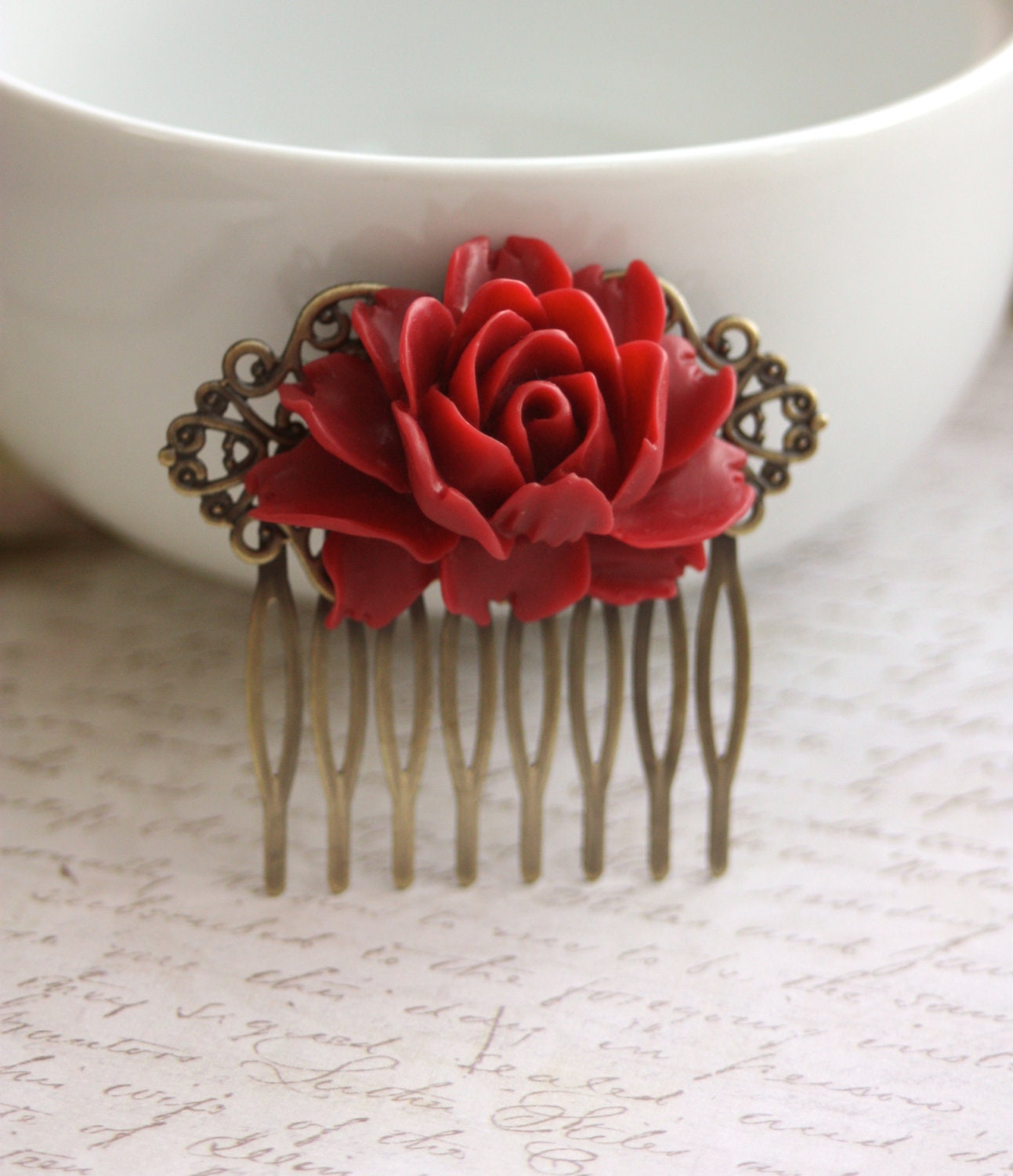 exquisite. | Romantic hair accessories, Red rose flower, Dark red roses