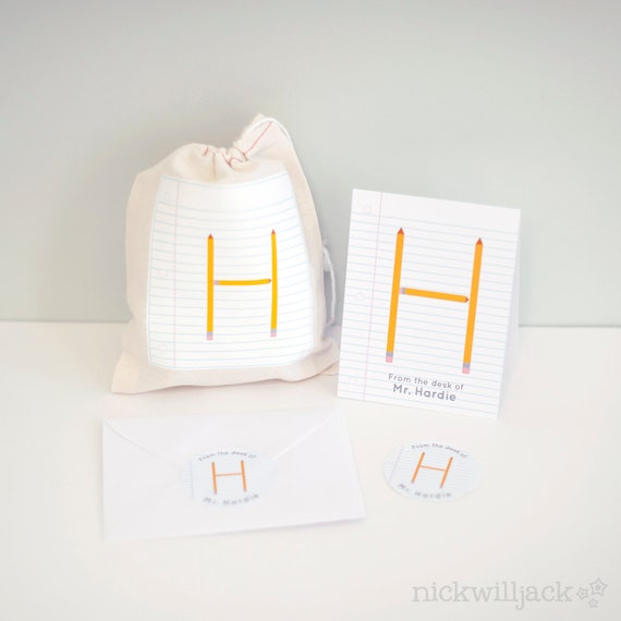 Teacher's Personalized Stationery Gift Set Il_570xn