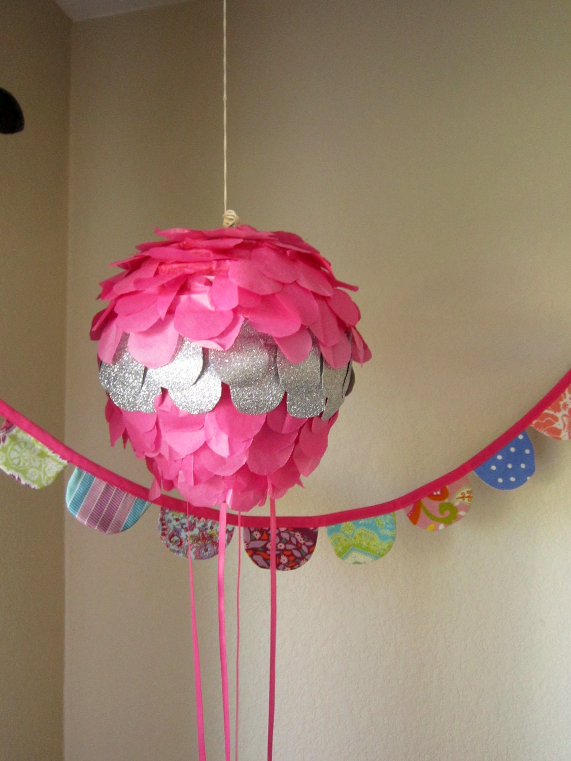 Handmade custom Pull string Pinata/Party by BellaandTeoBoutique