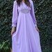 RESERVED FOR DAGMAR 70s maxi dress purple / renaissance faire / medieval / pagan goddess